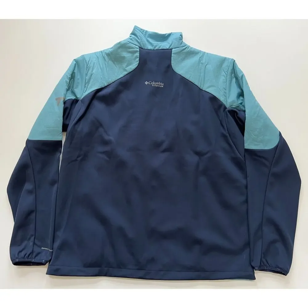 Columbia Titanium Men's Peak Pursuit Midlayer Hybrid Jacket Blue/Navy XL NWT